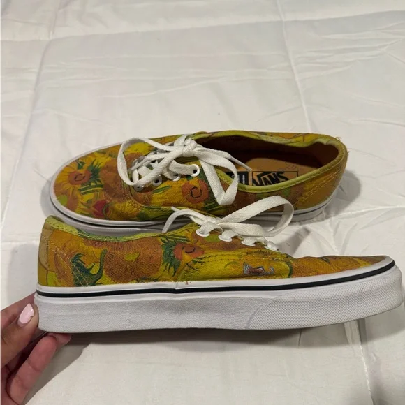 Vans Van Gogh Museum Sunflower Canvas Sneakers - Yellow & Orange - Picture 3 of 3